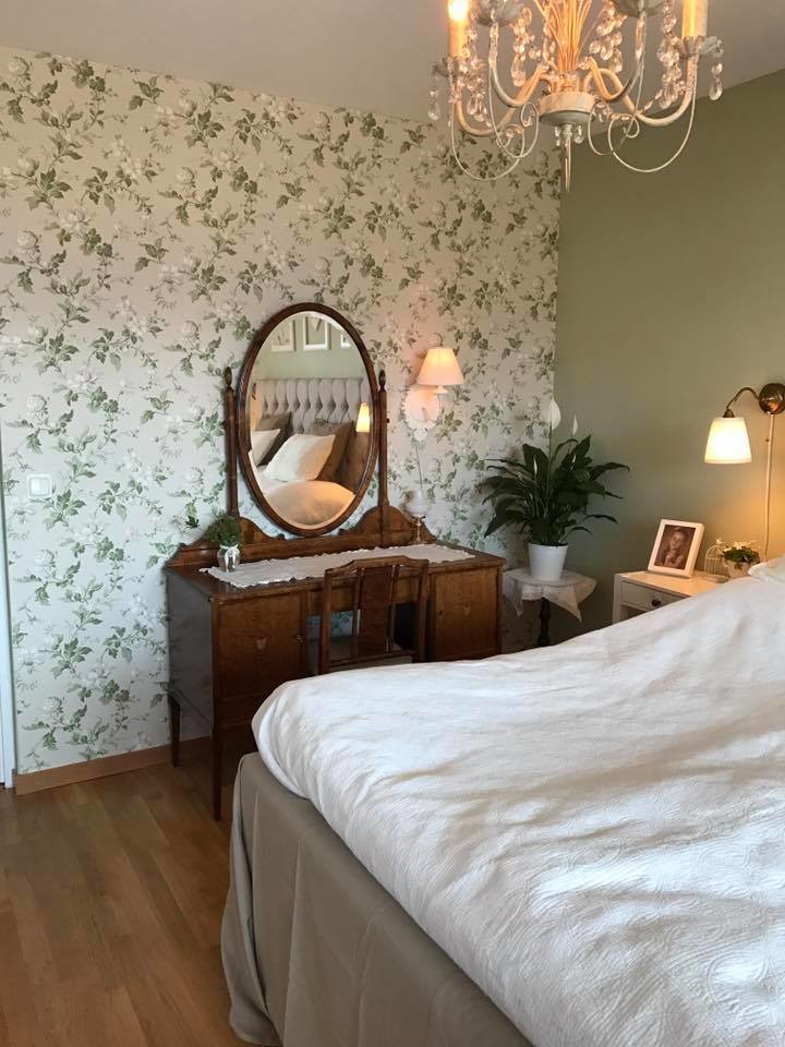 Exempel på ett sovrum