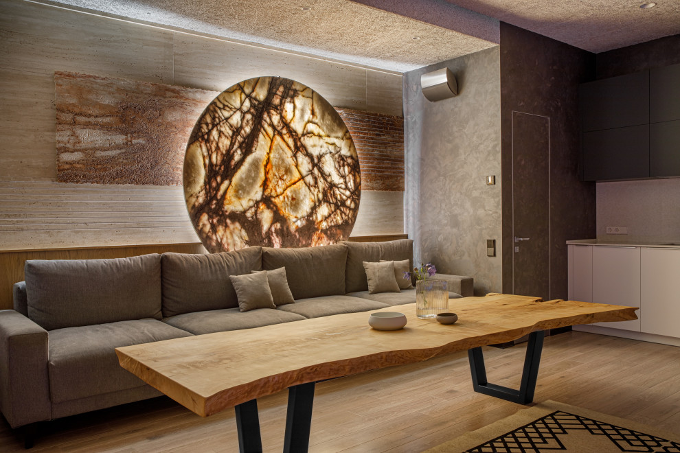 Реализованный проект Таунхауса (ночь) по ул. Бархатная г. Владивосток