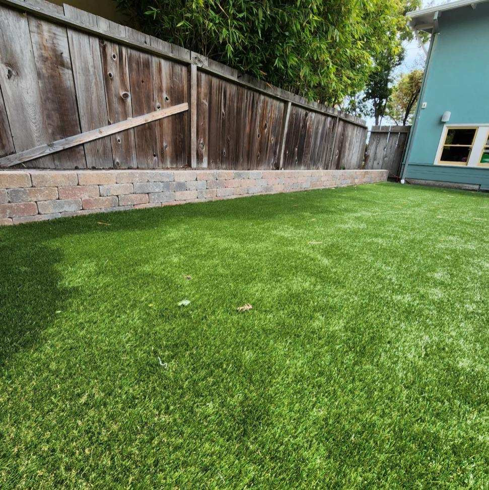 Artifical turf and retaining wall project