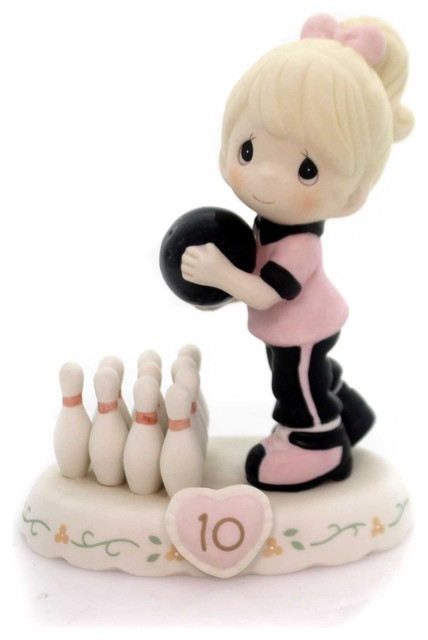 Precious Moments Growing In Grace Age 10 Bowling Ball Pins Age 10