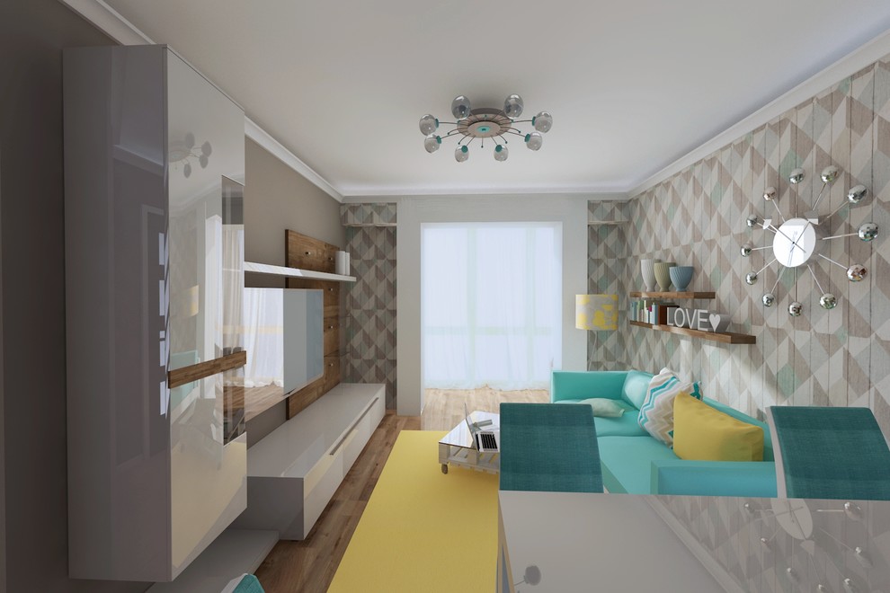 Дизайн гостиной. ЖК Урожайный, Адлер