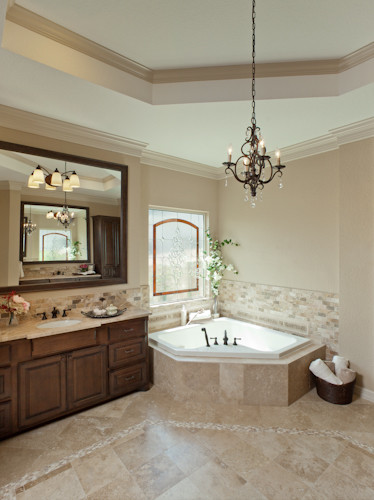 Rustic Elegance - Rustic - Bathroom - Houston - by By Design Interiors, Inc