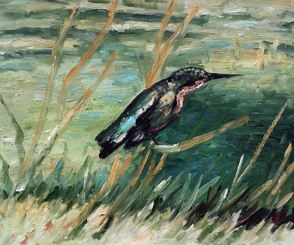 The Kingfisher, 1886 - Traditional - Paintings - by overstockArt | Houzz