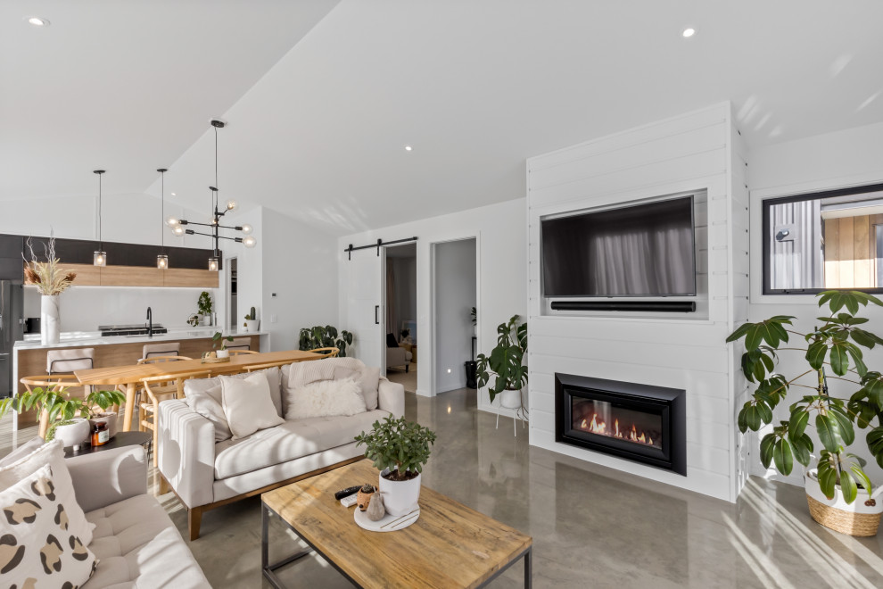 Joblin Residence, Arrowtown Modern Living Room Dunedin by