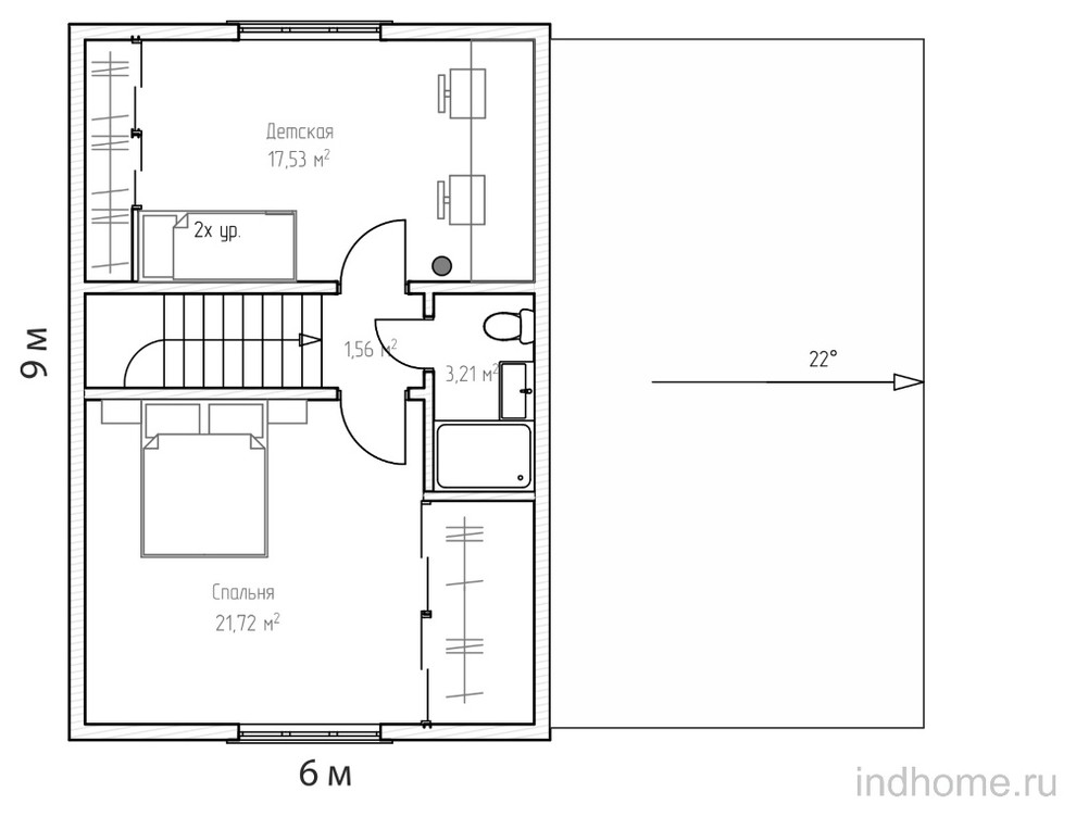План 2 этажа
