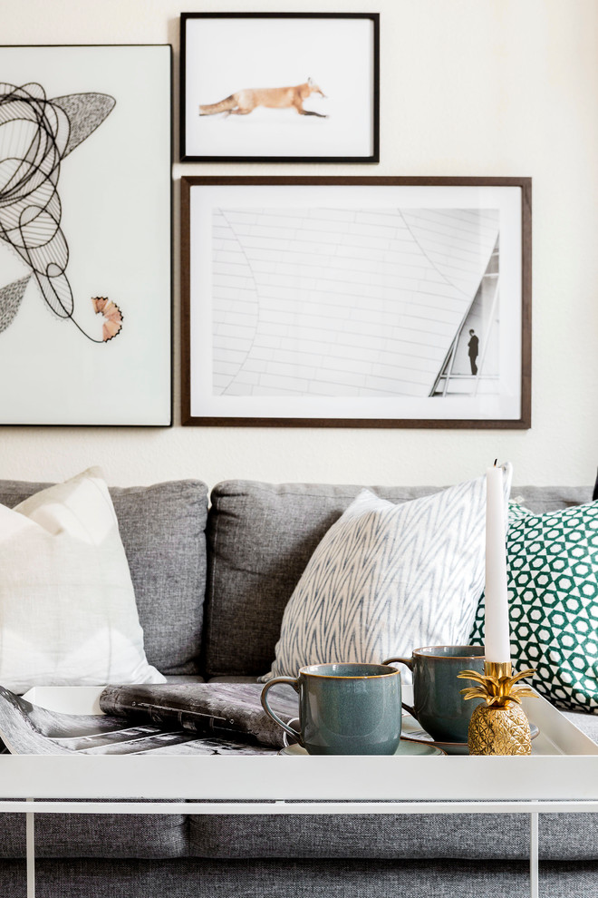 Inredning av ett modernt vardagsrum