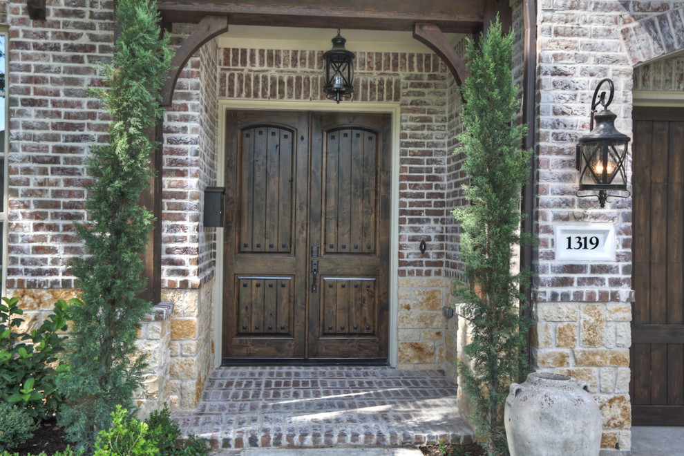 Inspiration for a transitional entryway remodel in Houston