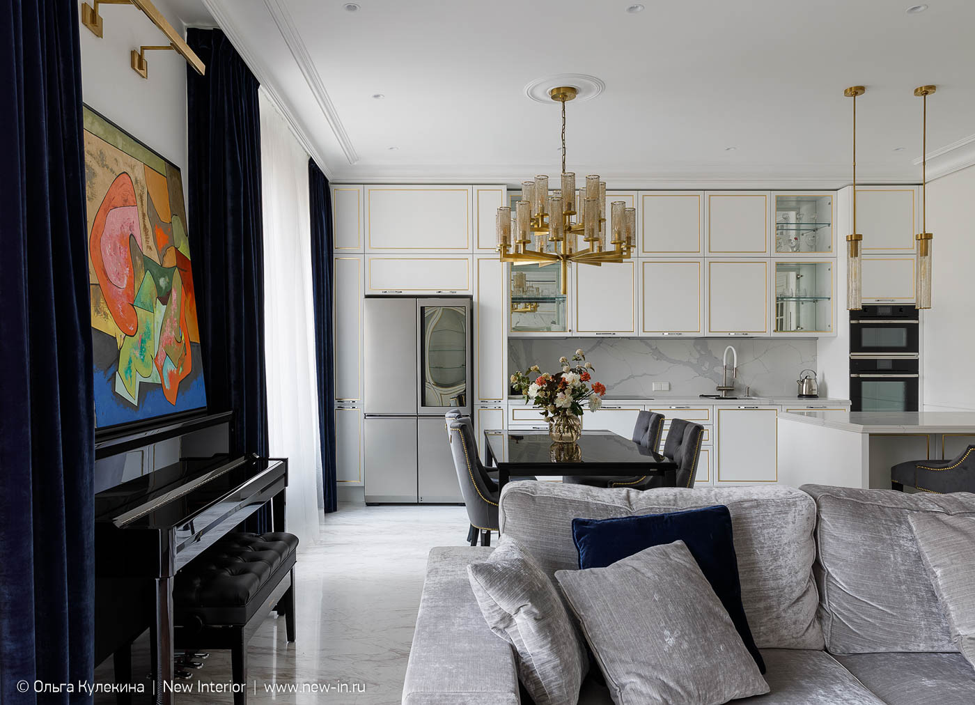 Квартира на Крестовском в стиле современная классика - 125 м²