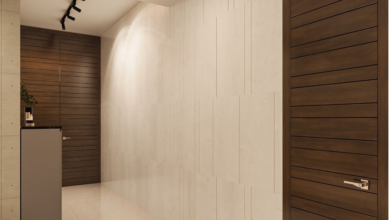 Contemporary Timber Entrance Hall in Tunbridge Wells
