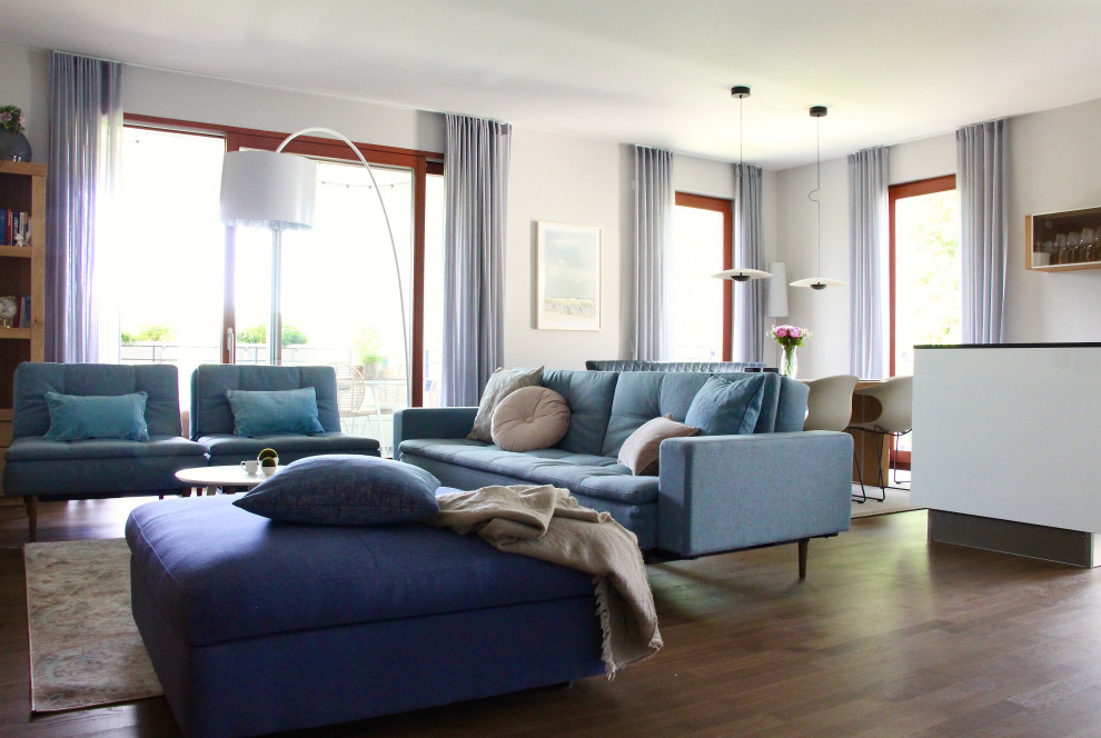 Eklektisches Wohnzimmer in Frankfurt am Main