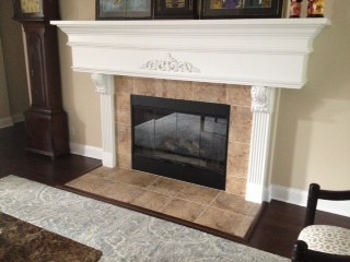 Can I paint over the fireplace tile?