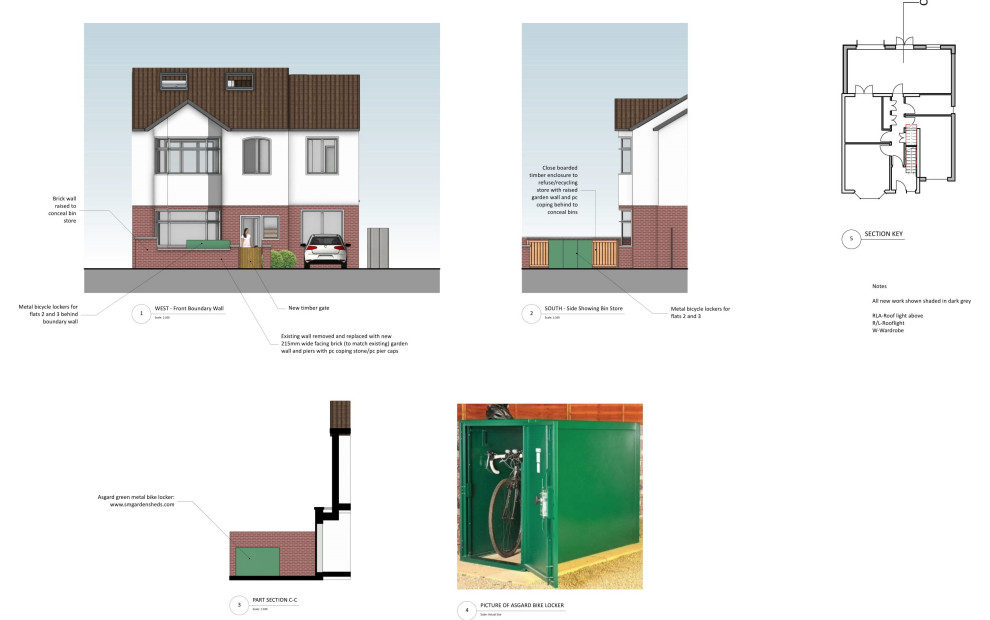 From single family house into three self-contained residential units
