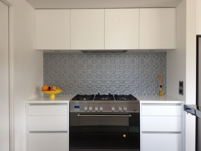 Pressed Tin Panels Splashback Modern Kitchen Hamilton By