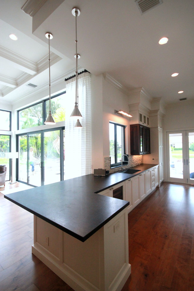 Kitchen - transitional kitchen idea in Miami