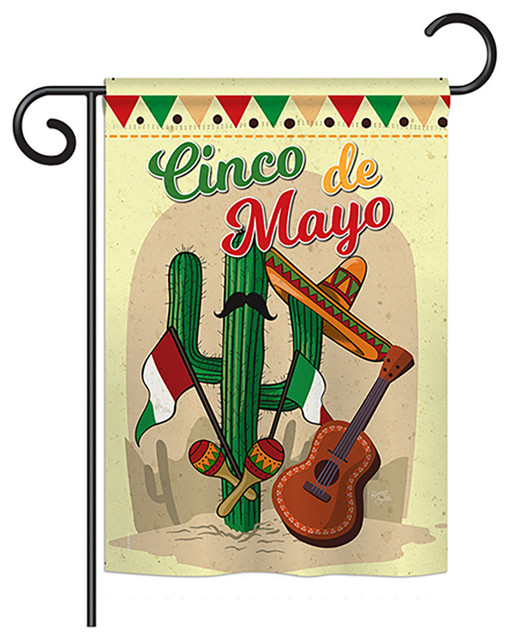 Fiesta Cinco de Mayo, Everyday Garden Flag 13"x18.5"