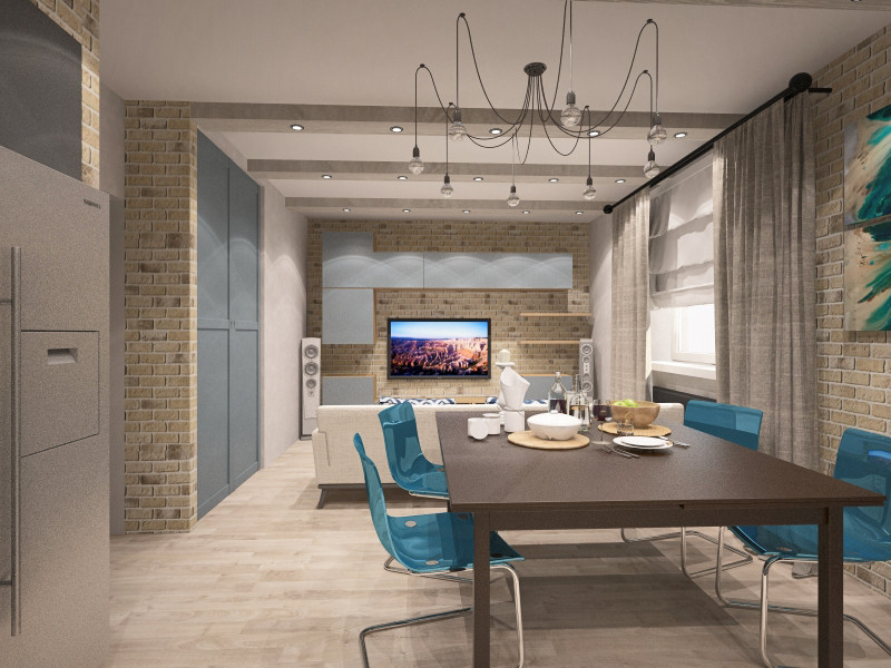 Кухня-гостиная, г.Тюмень