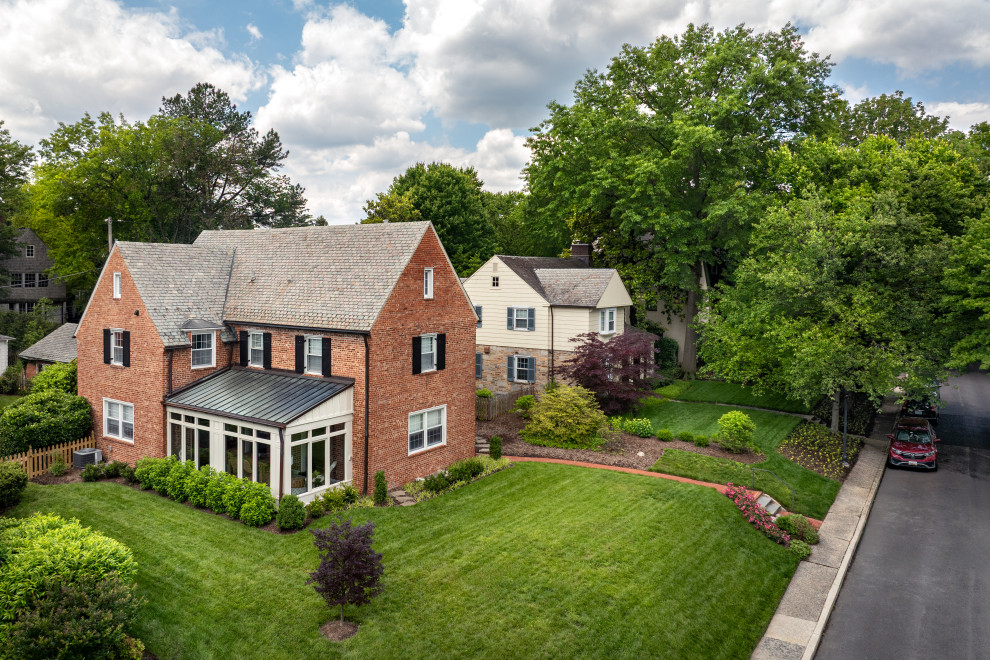Historic Homeland Full Home Remodel - Transitional exterior home idea in Baltimore