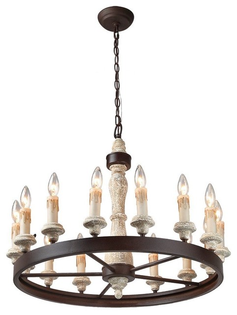15 Light Shabby Chic French Country Wooden Chandelier Lighting 15 Light Shabby Chic French Country Wooden Chandelier Lighting Rustic Farmhouse Chandeliers By Golight Inc