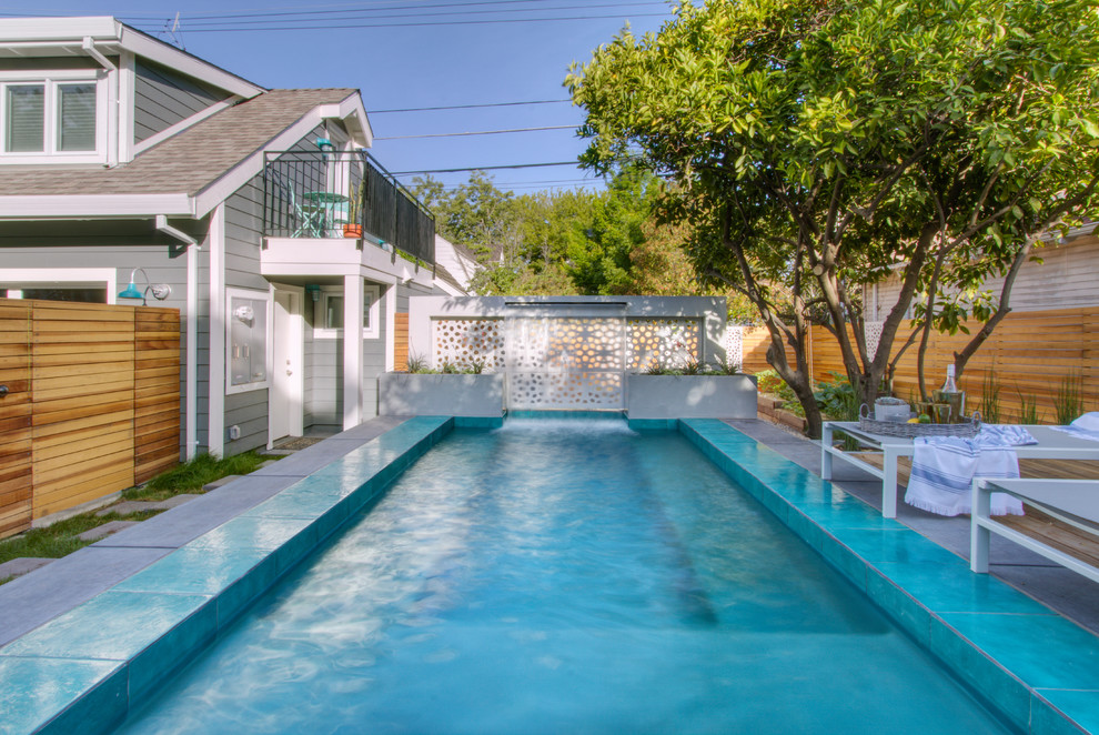 Inspiration for an eclectic pool in Sacramento.