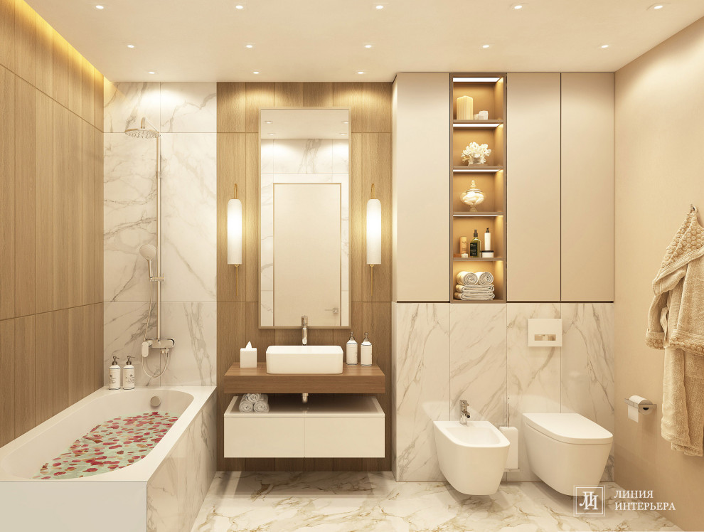 Дизайн интерьера 3-х комнатной квартиры в ЖК Триколор