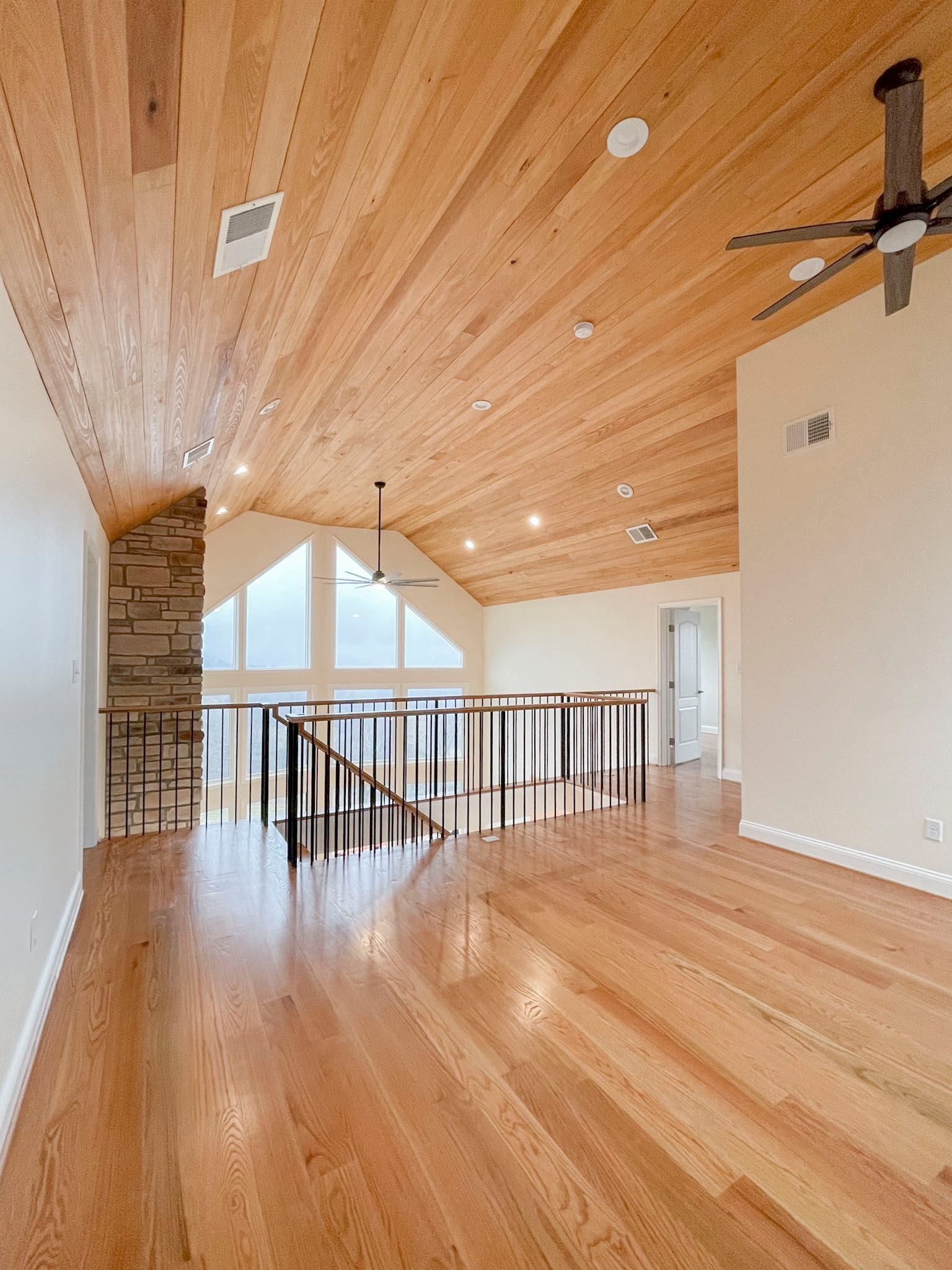 97_Airy Straight-Floating Staircase in Transitional-Mountain Home, Luray, VA 228