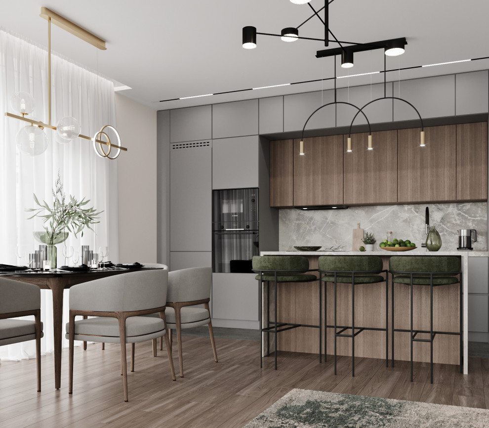 "Вечное лето", квартира в ЖК "Смарт квартал на Октябрьской", 93 м2