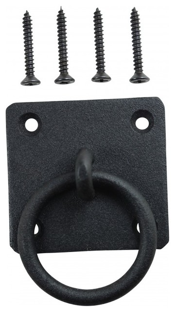 Black Cast Iron Ring Pull Cabinet Hardware Rustic Style Black Cast Iron Ring Pull Cabinet Hardware Rustic Style