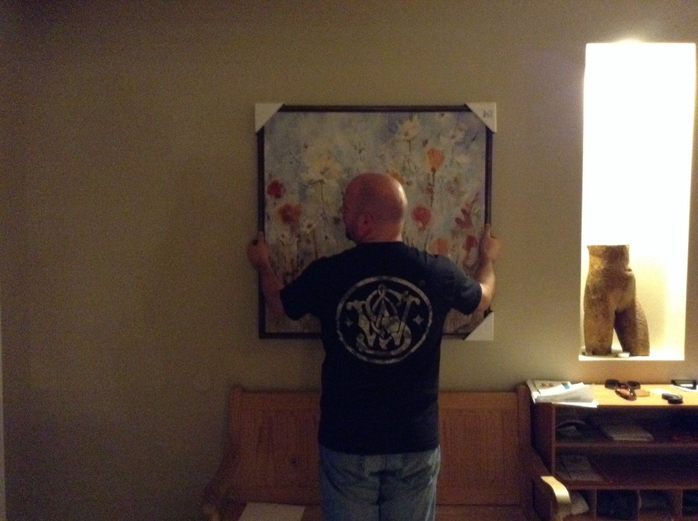 Picture too big for front entry.