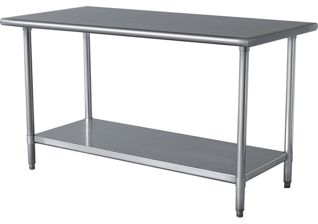 Stainless Steel Top Utility Table High Workbench Prep Stainless Steel Top Utility Table High Workbench Prep