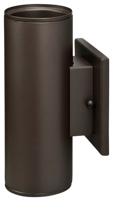 Led Outdoor Cylinder Up Down Wall Mount Light Bronze Contemporary Led Outdoor Cylinder Up Down Wall Mount Light Bronze Contemporary Lights And Sconces By Royal Pacific Ltd