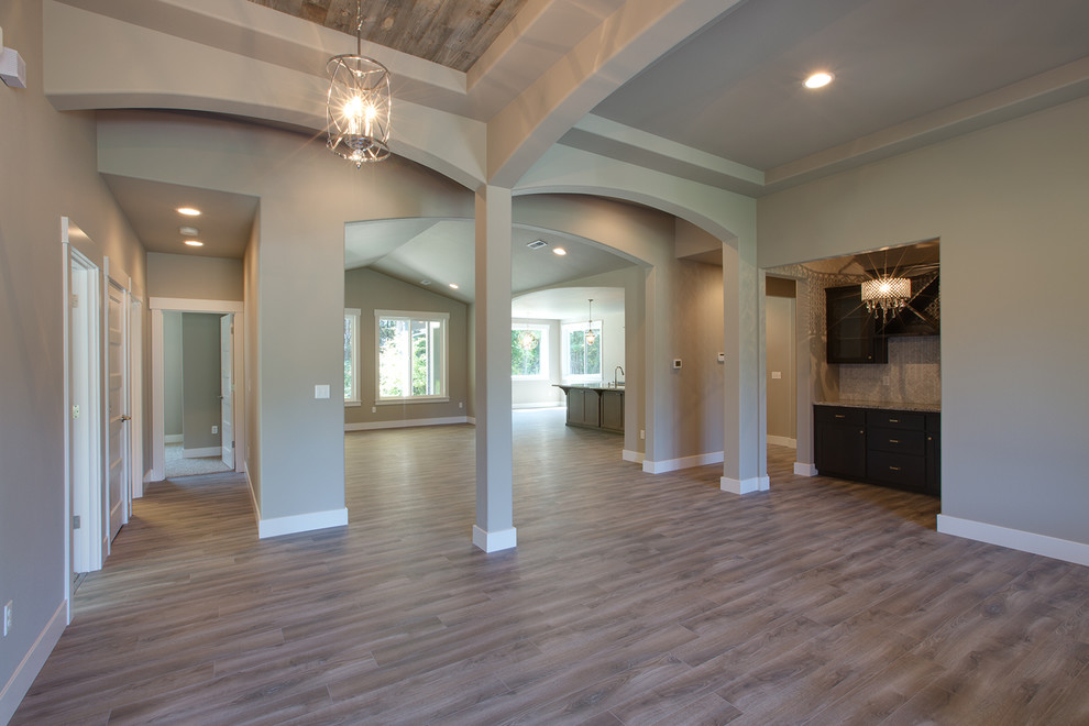 Inspiration for a transitional dining room remodel in Seattle