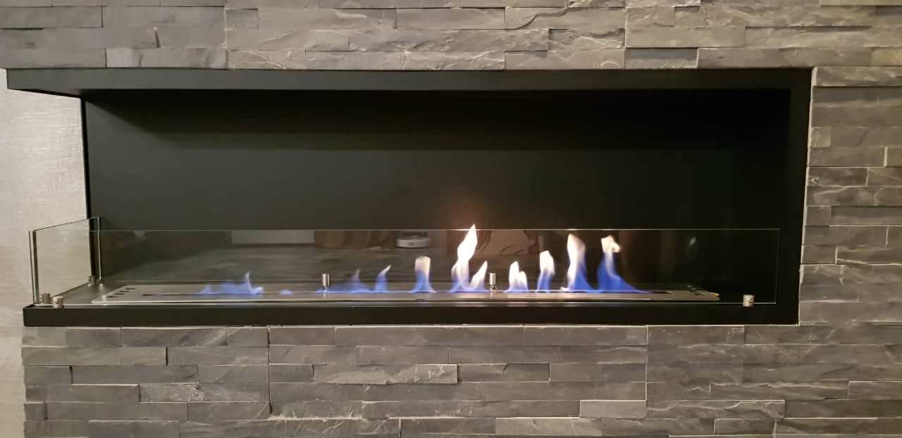 Угловой биокамин