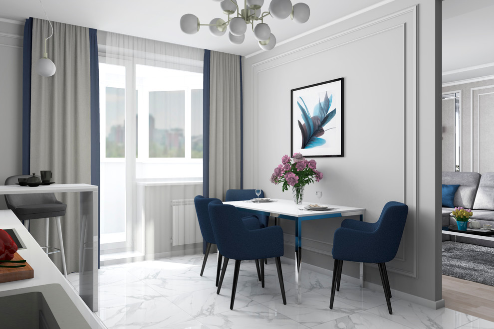 Дизайн интерьера трехкомнатной квартиры в ЖК "Граф Орлов"