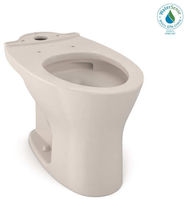 Toto Drake Dual Flush Elongated Toilet Bowl, Sedona Beige, Ct746Cug12