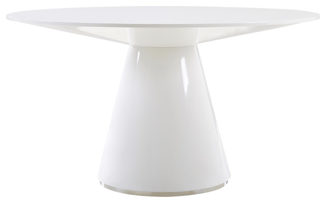 54 Inch Dining Table 54in Round White Contemporary Tables By Sideboards And Things Houzz 54 Inch Dining Table 54in Round White, Modern White Round Pedestal Dining Table