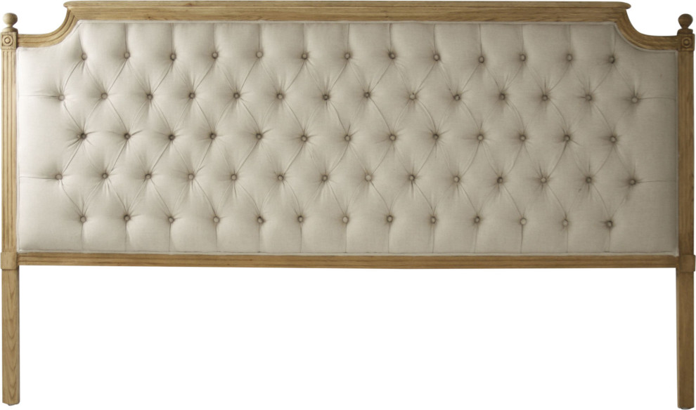 Louis Tufted Headboard French Country Headboards Other by