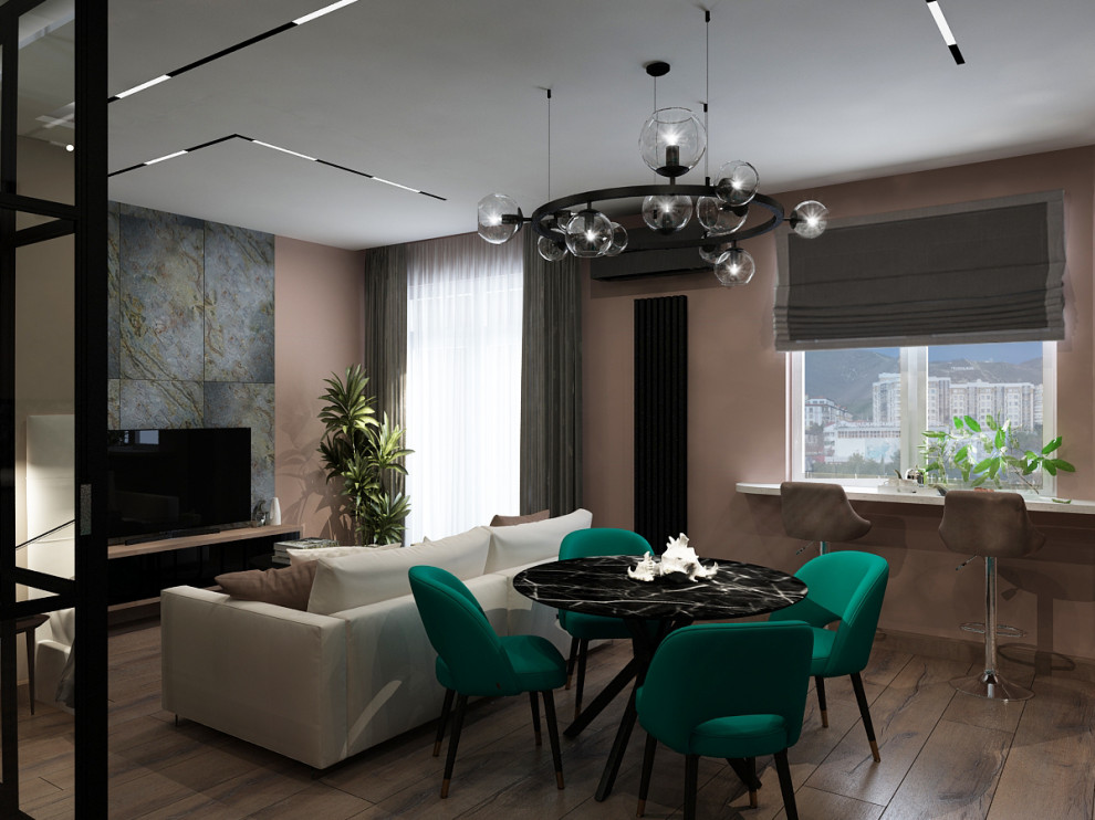 Квартира в современном стиле в разных вариантах исполнения