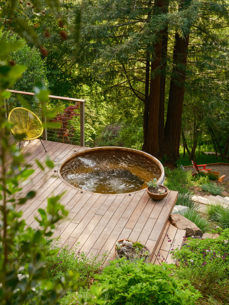 Inspiration for a contemporary deck remodel in San Francisco
