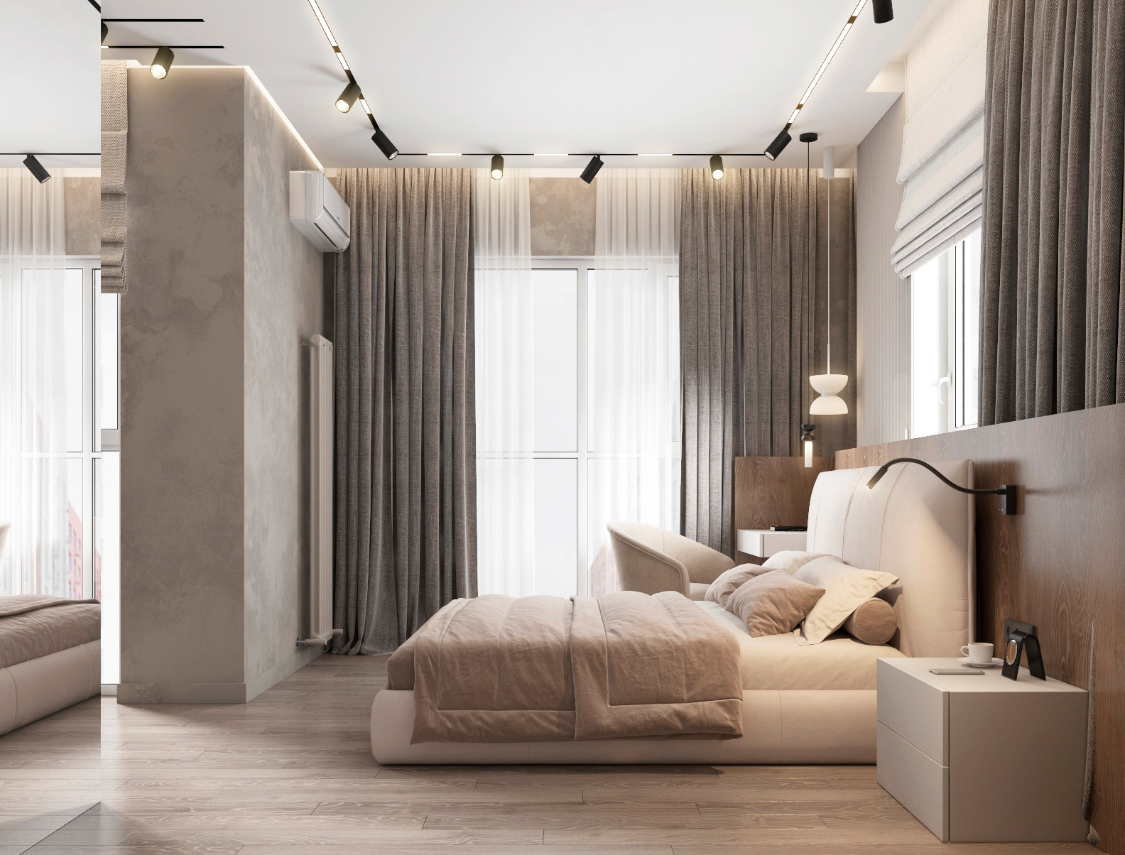 Квартира с вторым светом в современном стиле