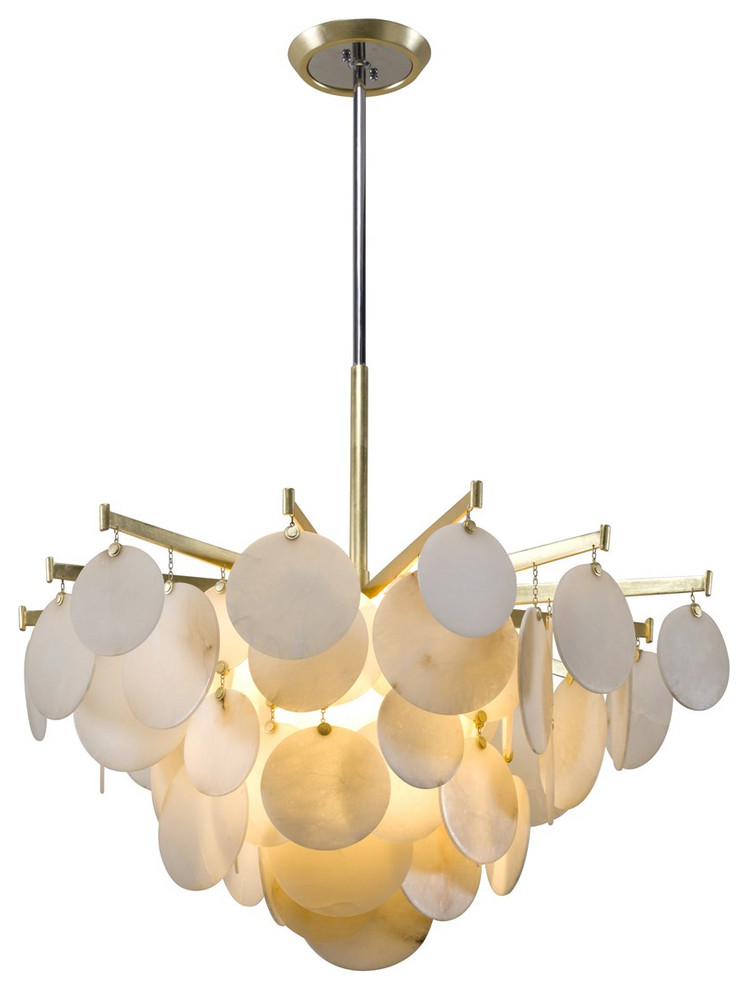 Corbett Serenity 1LT Large Pendant 22844 Gold Leaf W Polished