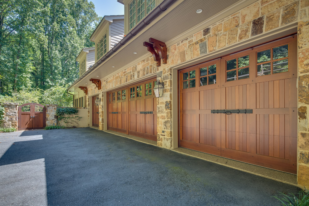 Huge country attached four-car garage photo in DC Metro