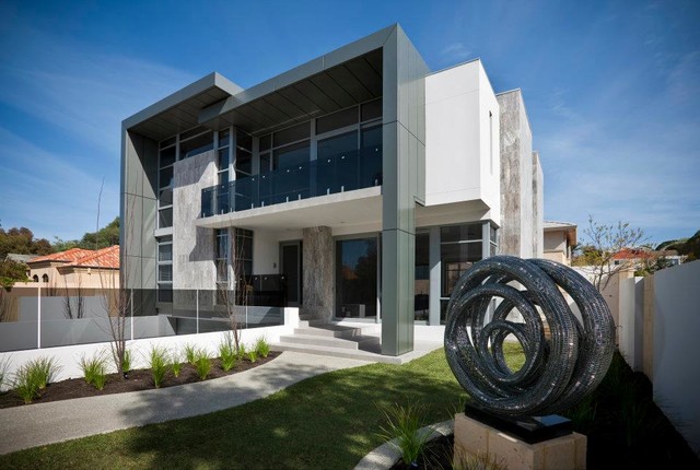 Exterior modern-haeuser