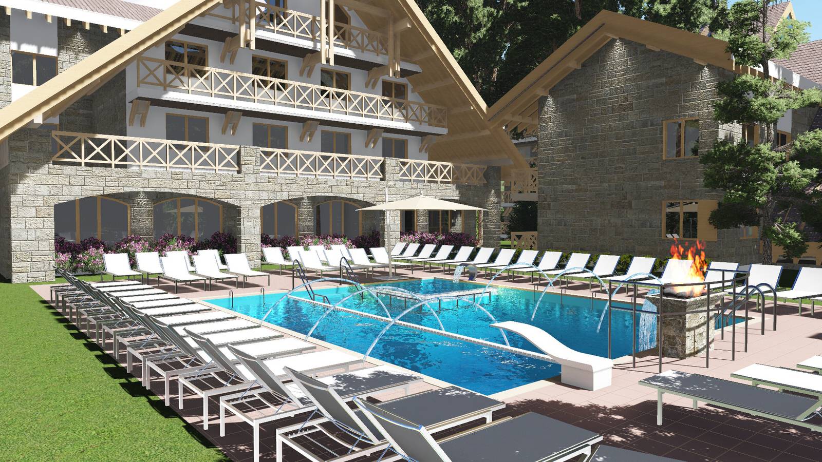 Тау Спа центр Алматы, общественный бассейн