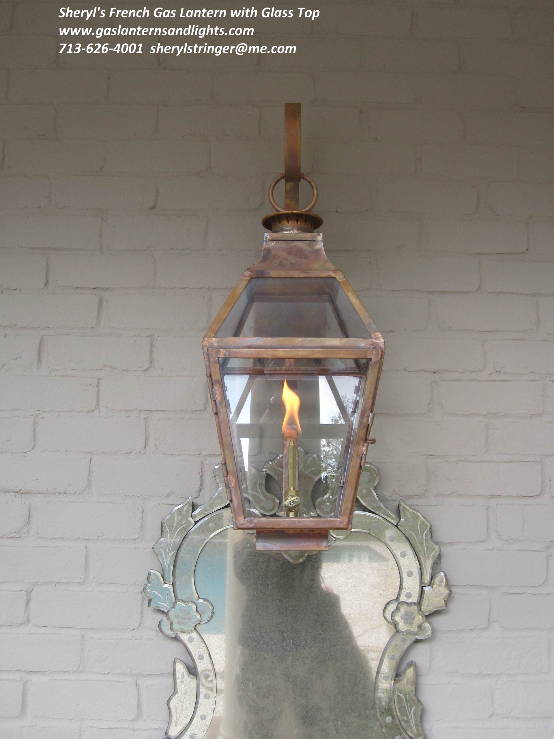 Sheryl's French Style Lanterns with Glass Tops