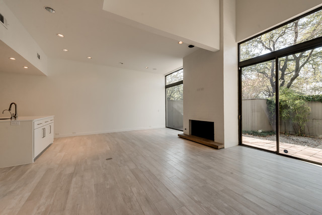 TILE WORK modern-living-room