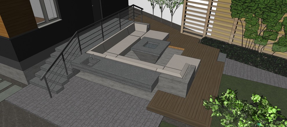 Реконструкция дома в городской среде. Екатеринбург.