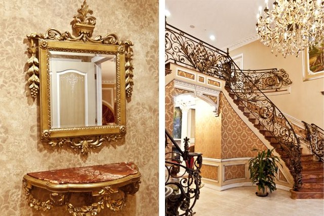 Russian Classic Villa Traditional Staircase New York