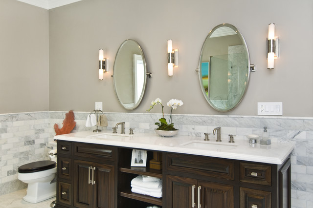Commodore House transitional-bathroom