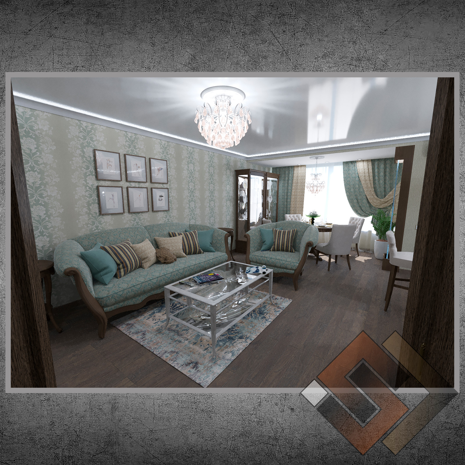 Классика в квартире с низкими потолками