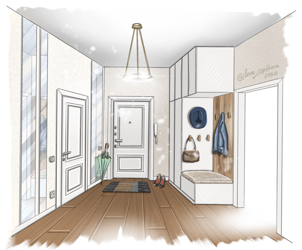 Дизайн-проект квартиры по улице Солнечная поляна в г. Барнауле